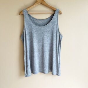 EILEEN FISHER gray silk blend tank top size medium sold